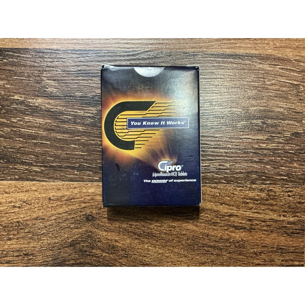 2001 Bayer Cipro Pharmaceutical Deck Of Cards 52 Cards + 4 Jokers